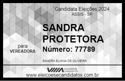 Candidato SANDRA PROTETORA 2024 - ASSIS - Eleições