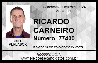 Candidato RICARDO CARNEIRO 2024 - ASSIS - Eleições