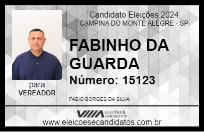 Candidato FABINHO 2024 - CAMPINA DO MONTE ALEGRE - Eleições