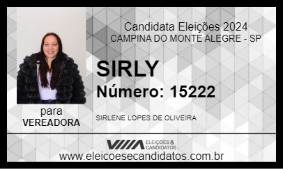 Candidato SIRLY 2024 - CAMPINA DO MONTE ALEGRE - Eleições