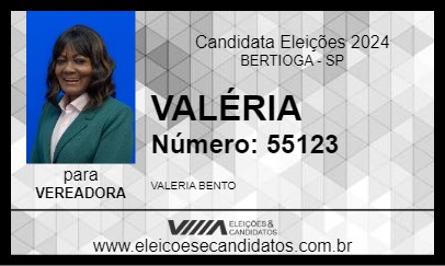 Candidato VALÉRIA 2024 - BERTIOGA - Eleições