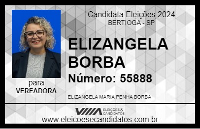 Candidato ELIZANGELA BORBA 2024 - BERTIOGA - Eleições