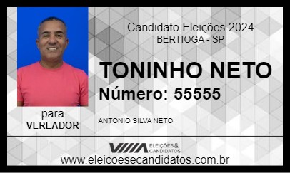 Candidato TONINHO NETO 2024 - BERTIOGA - Eleições