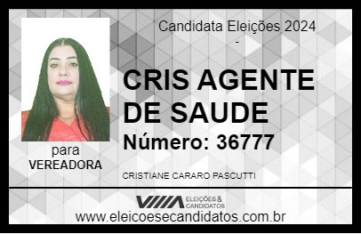 Candidato CRIS AGENTE DE SAUDE 2024 - FERNANDÓPOLIS - Eleições