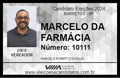 Candidato MARCELO DA FARMÁCIA 2024 - BARRETOS - Eleições