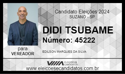 Candidato DIDI TSUBAME 2024 - SUZANO - Eleições