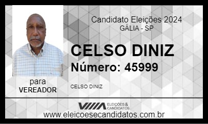 Candidato CELSO DINIZ 2024 - GÁLIA - Eleições