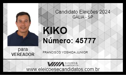 Candidato KIKO 2024 - GÁLIA - Eleições