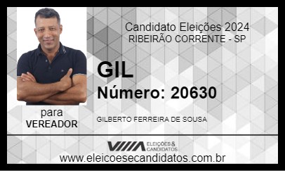 Candidato GIL 2024 - RIBEIRÃO CORRENTE - Eleições