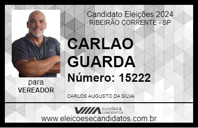 Candidato CARLAO GUARDA 2024 - RIBEIRÃO CORRENTE - Eleições