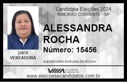 Candidato ALESSANDRA ROCHA 2024 - RIBEIRÃO CORRENTE - Eleições