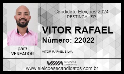 Candidato VITOR RAFAEL 2024 - RESTINGA - Eleições