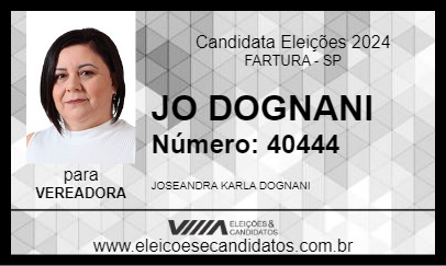 Candidato JO DOGNANI 2024 - FARTURA - Eleições