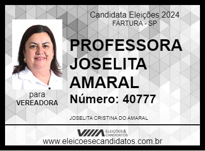 Candidato PROFESSORA JOSELITA AMARAL 2024 - FARTURA - Eleições