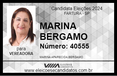 Candidato MARINA BERGAMO 2024 - FARTURA - Eleições