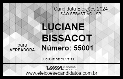 Candidato LUCIANE BISSACOT 2024 - SÃO SEBASTIÃO - Eleições