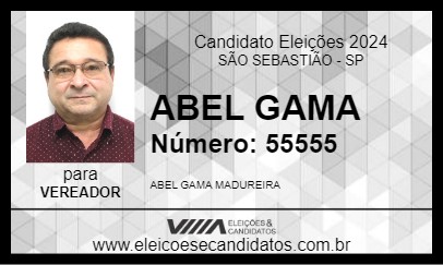 Candidato ABEL GAMA 2024 - SÃO SEBASTIÃO - Eleições