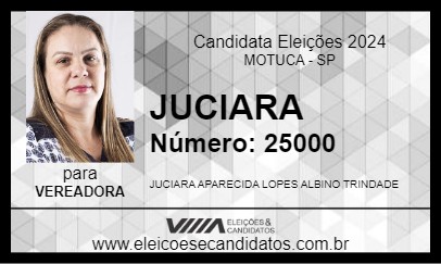 Candidato JUCIARA 2024 - MOTUCA - Eleições