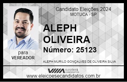 Candidato ALEPH OLIVEIRA  2024 - MOTUCA - Eleições