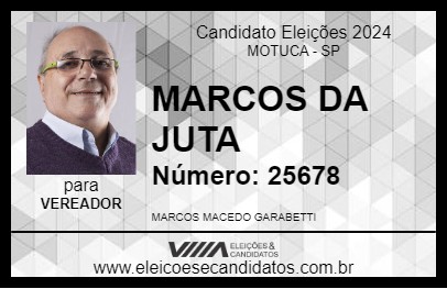 Candidato MARCOS DA JUTA 2024 - MOTUCA - Eleições