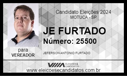 Candidato JE FURTADO 2024 - MOTUCA - Eleições