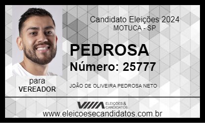 Candidato PEDROSA 2024 - MOTUCA - Eleições