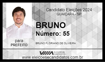 Candidato BRUNO 2024 - GUAIÇARA - Eleições