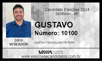 Candidato GUSTAVO 2024 - SERRANA - Eleições