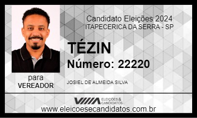 Candidato TÉZIN 2024 - ITAPECERICA DA SERRA - Eleições