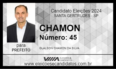 Candidato CHAMON 2024 - SANTA GERTRUDES - Eleições