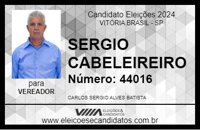 Candidato SERGIO CABELEIREIRO 2024 - VITÓRIA BRASIL - Eleições