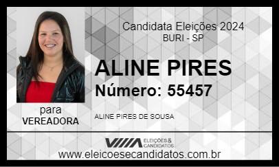 Candidato ALINE PIRES 2024 - BURI - Eleições