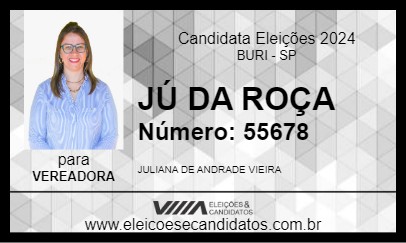 Candidato JÚ DA ROÇA 2024 - BURI - Eleições