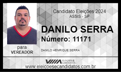 Candidato DANILINHO DA RADIAL 2024 - ASSIS - Eleições