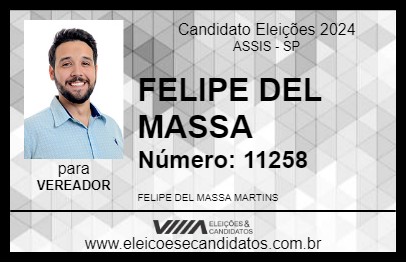 Candidato FELIPE DEL MASSA 2024 - ASSIS - Eleições