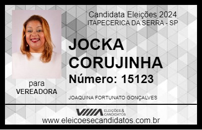 Candidato JOCKA CORUJINHA 2024 - ITAPECERICA DA SERRA - Eleições