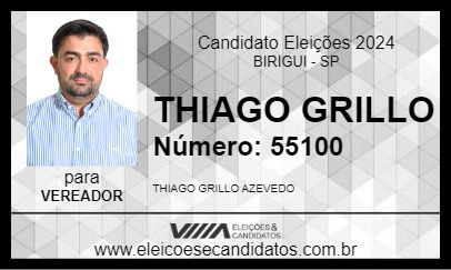 Candidato THIAGO GRILLO 2024 - BIRIGUI - Eleições