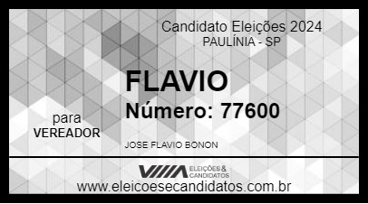 Candidato FLAVIO  2024 - PAULÍNIA - Eleições