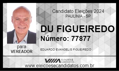 Candidato DU FIGUEIREDO 2024 - PAULÍNIA - Eleições