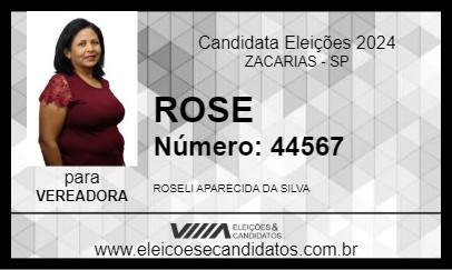 Candidato ROSE 2024 - ZACARIAS - Eleições