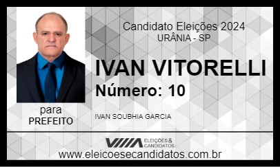 Candidato IVAN VITORELLI 2024 - URÂNIA - Eleições