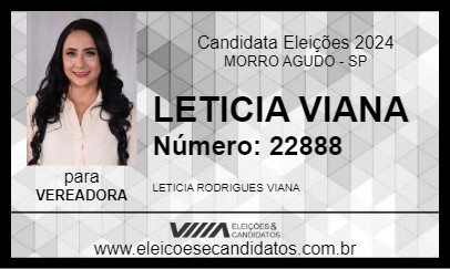 Candidato LETICIA VIANA 2024 - MORRO AGUDO - Eleições