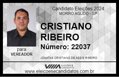 Candidato CRISTIANO RIBEIRO 2024 - MORRO AGUDO - Eleições