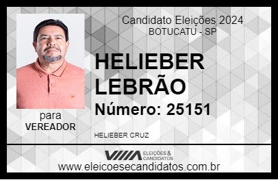 Candidato HELIEBER LEBRÃO 2024 - BOTUCATU - Eleições