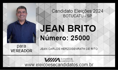 Candidato JEAN BRITO 2024 - BOTUCATU - Eleições