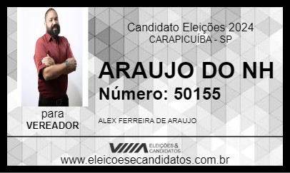 Candidato ARAUJO DO NH 2024 - CARAPICUÍBA - Eleições