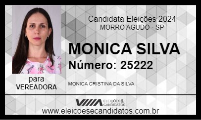 Candidato MONICA SILVA 2024 - MORRO AGUDO - Eleições