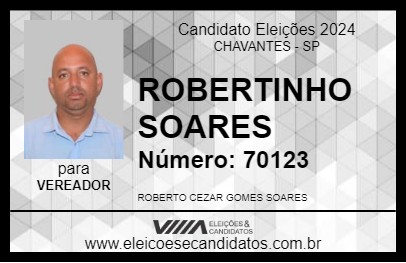 Candidato ROBERTINHO SOARES 2024 - CHAVANTES - Eleições