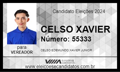 Candidato CELSO XAVIER  2024 - CANANÉIA - Eleições