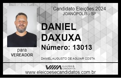 Candidato DANIEL DAXUXA 2024 - JOANÓPOLIS - Eleições